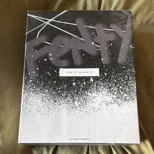 Fenty Beauty LED Vanity Mirror Box — Black & Silver Splatter Design